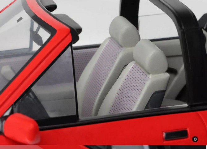 Ford Escort MK4 XR3I Cabriolet 1986 flamenco red 1:18 OttOmobile 