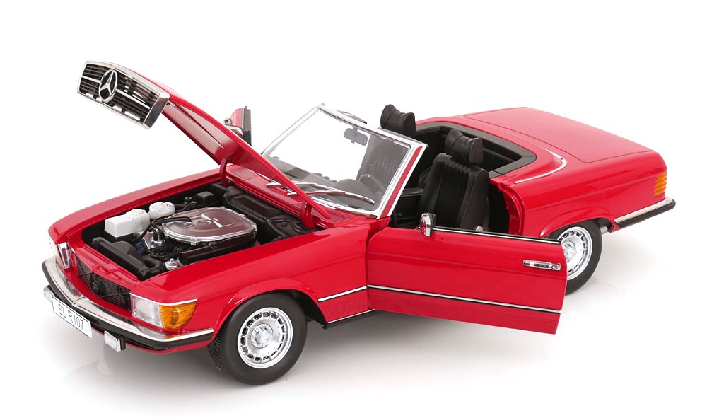 Mercedes-Benz 450SL R107 Europe 1985 red 1:12 KK Scale