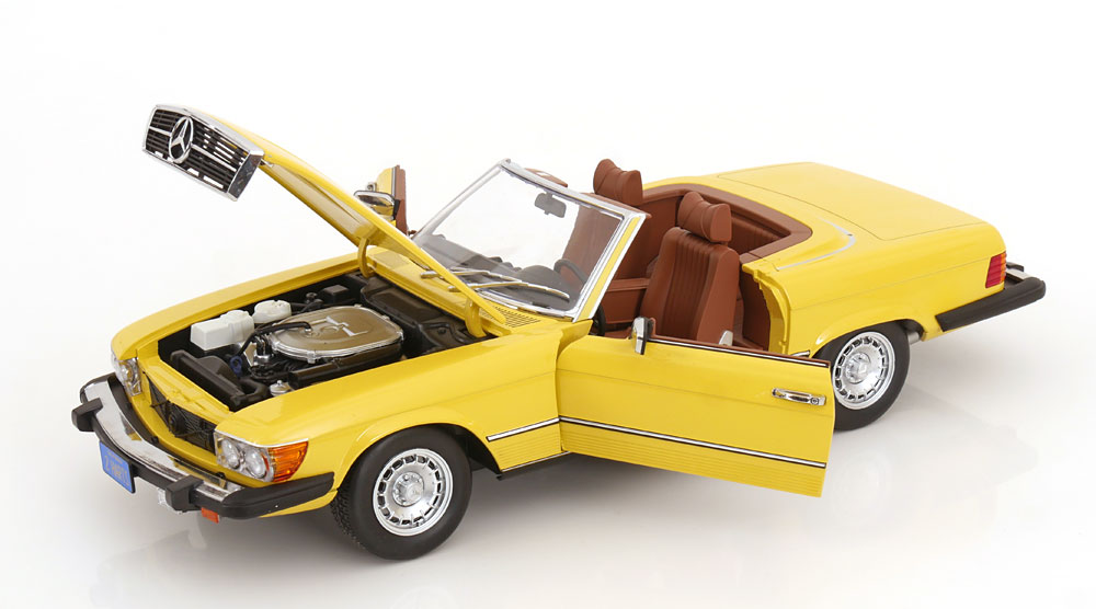 Mercedes-Benz 450SL R107 USA 1979 yellow 1:12 KK Scale