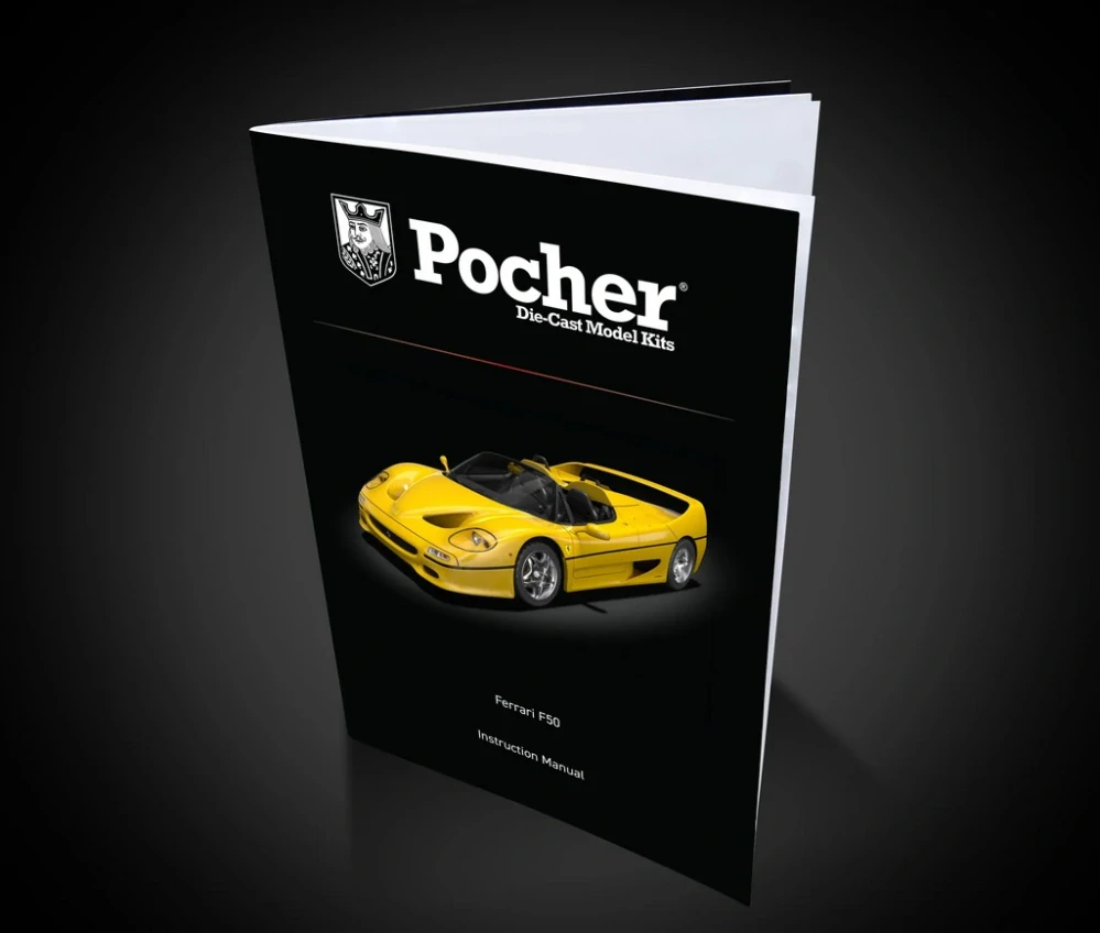 Ferrari F50 Giallo Modena Model Kit 1:8 Pocher
