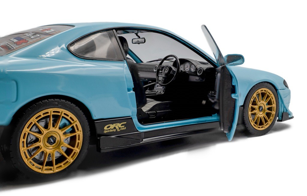 Nissan Silvia S15 Spec-R Aero Solido Works 1999 baby blue 1:18 Solido