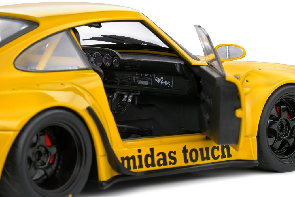 Porsche RWB Bodykit Midas Touch 2023 yellow 1:18 Solido