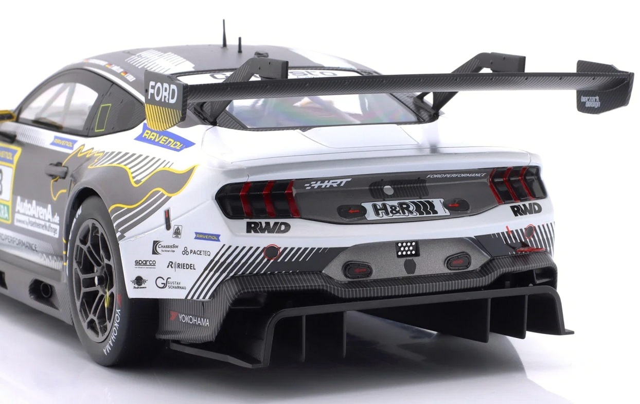 Ford Mustang GT3 HRT Ford Performance #63 Haupt/Kolg/Müller/Assenheimer 24H Nürburgring 2025 1:18 Ixo Models