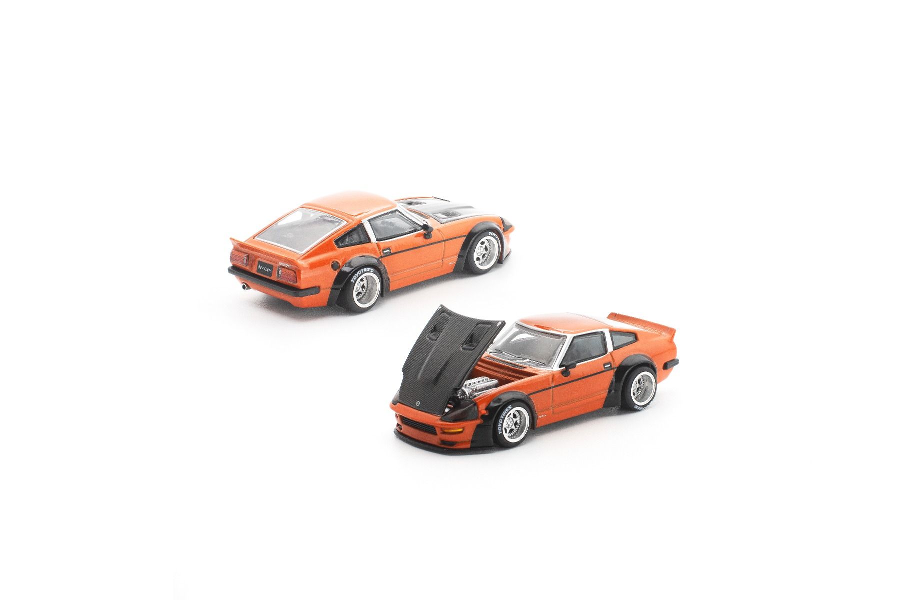 Datsun Pandem 280ZX orange 1:64 Pop Race