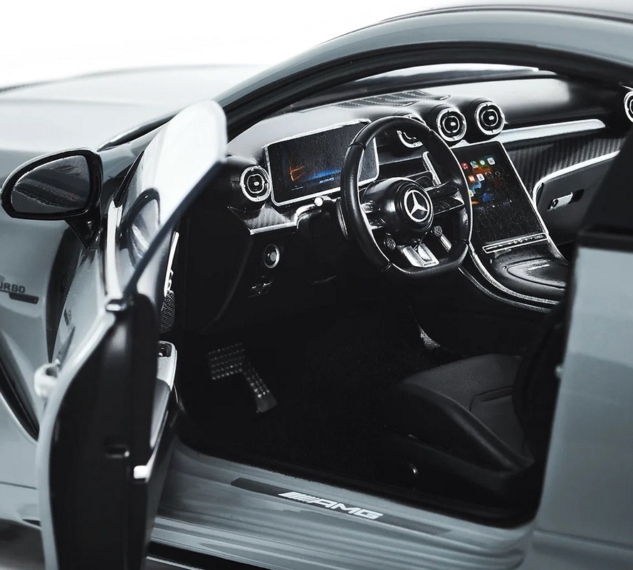 Mercedes-AMG CLE 53 Coupe alpin grey 1:18 NZG