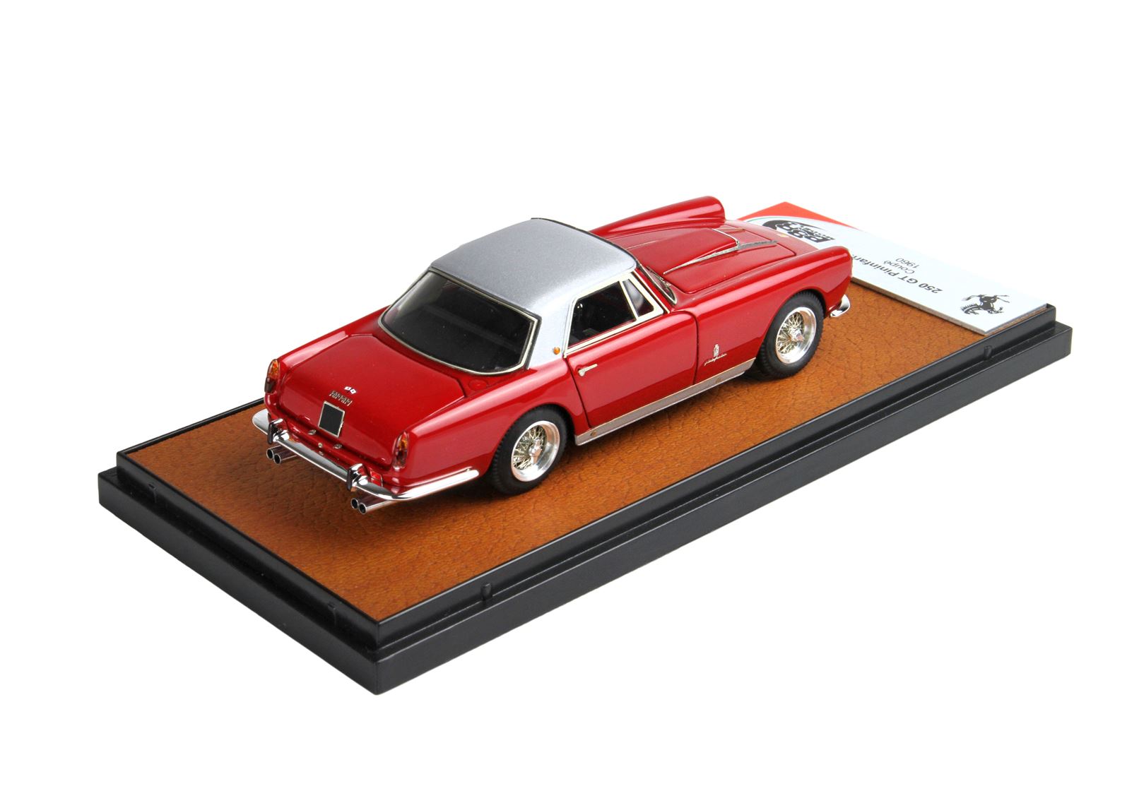 Ferrari 250 GT Pininfarina Coupe 1960 rosso metallizzato e argento 1:43 B.B.R.