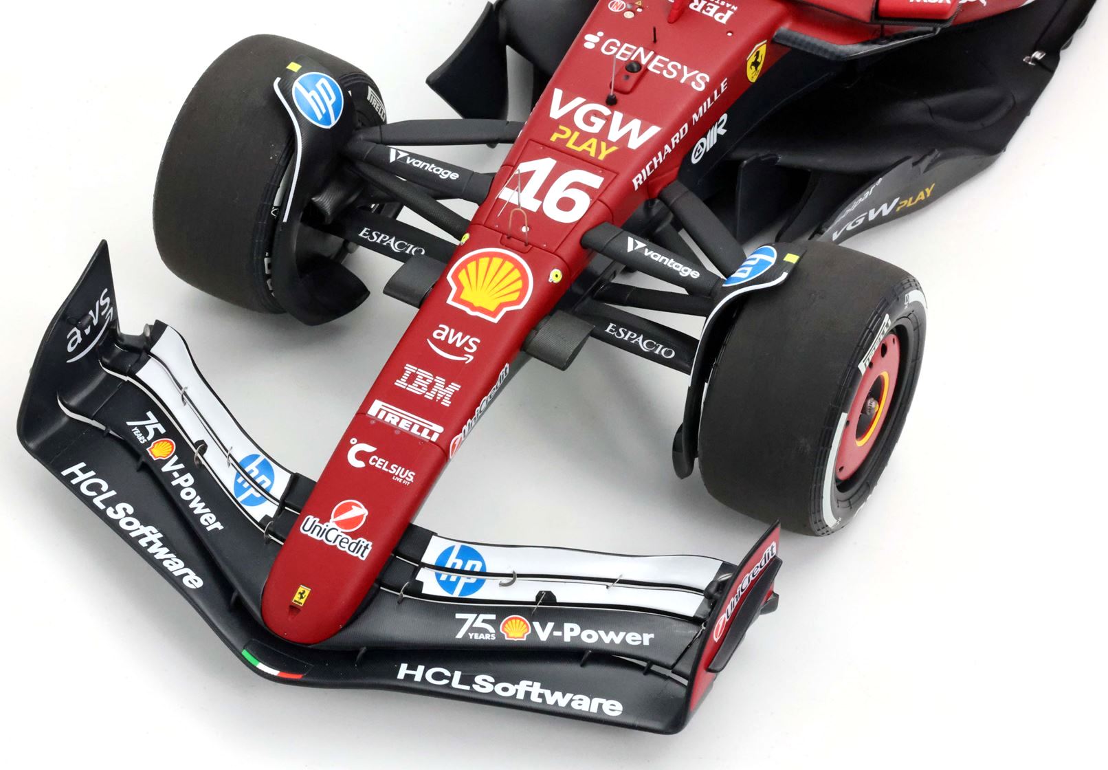 Ferrari SF-25 #16 C.Leclerc Monaco Livery - for 75 Years with Shell 1:12 B.B.R.