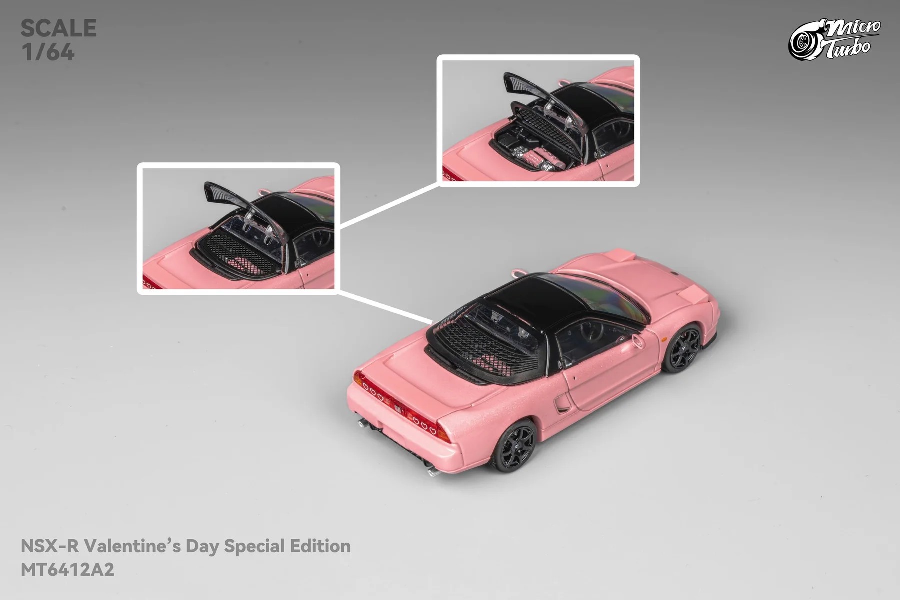Honda Custom NSX-R NA1 *Valentine's Day Special Edition* metallic pink 1:64 Microturbo