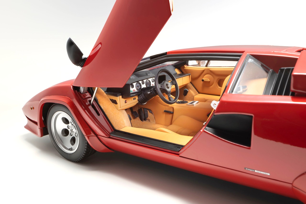Lamborghini Countach LP5000S 1988 red/tan interior 1:12 Kyosho