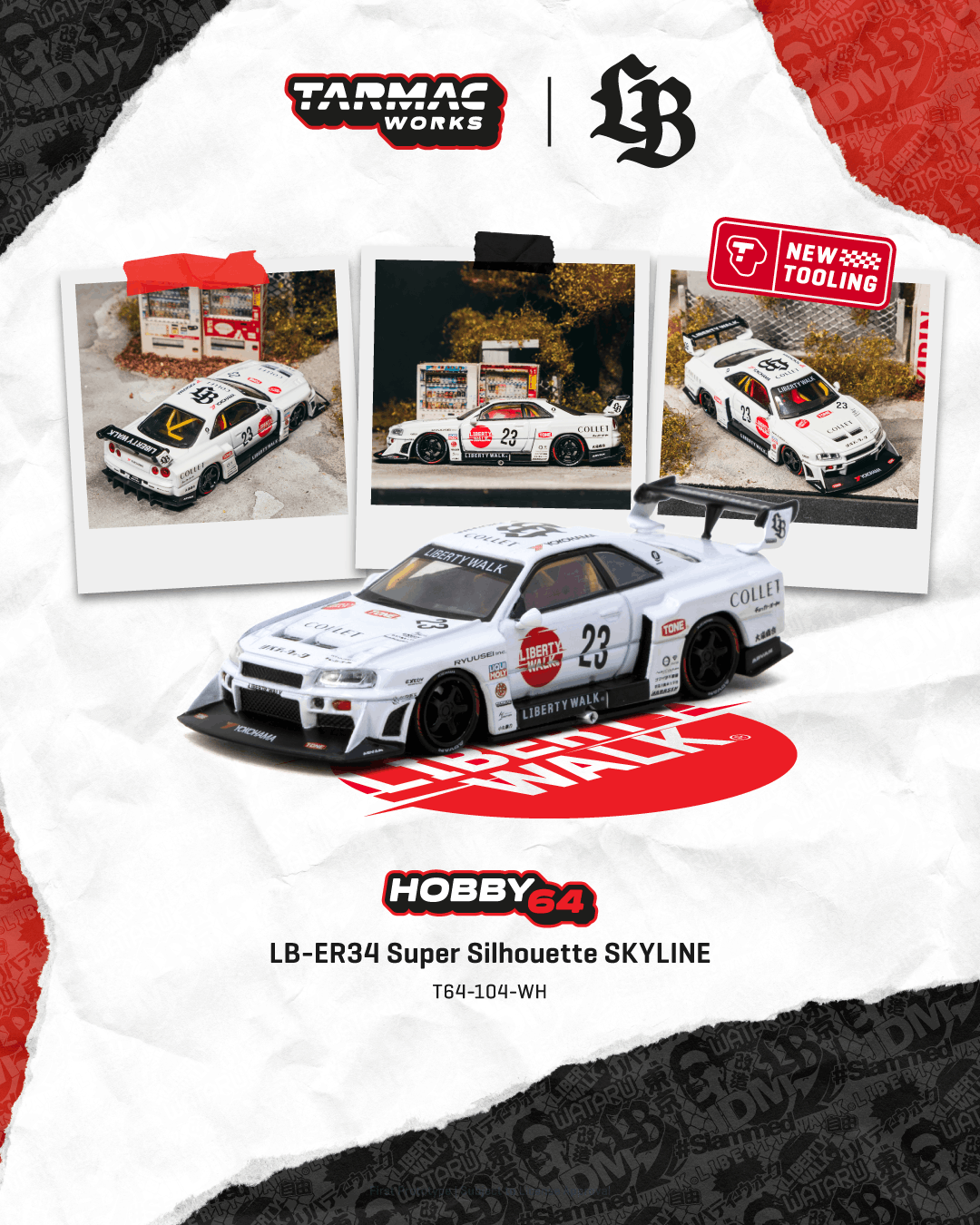 Nissan Skyline GT-R (R34) LB Super Silhouette Collet 2025 1:64 Tarmac