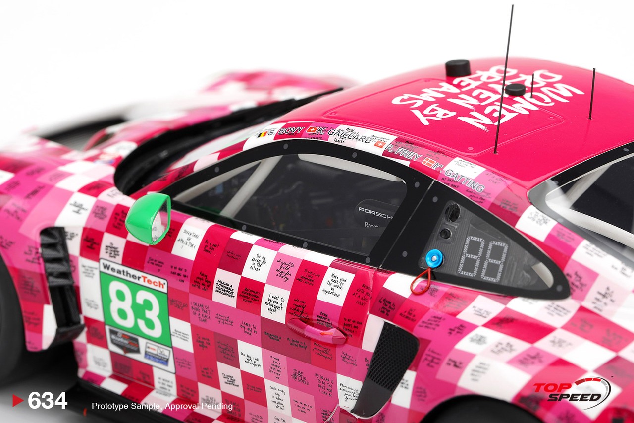 Porsche 911 992 GT3 #83 Gatting/Bovy/Frey/Gaillard Iron Dames 24H Daytona 2025 1:18 TopSpeed Models