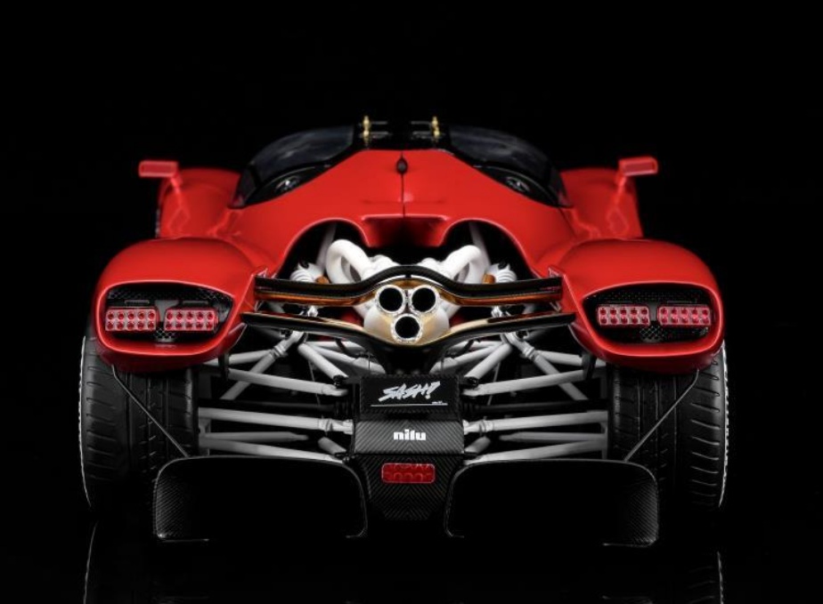 Nilu 27 V12 6.5L 1070hp 2024 red 1:18 Motorhelix