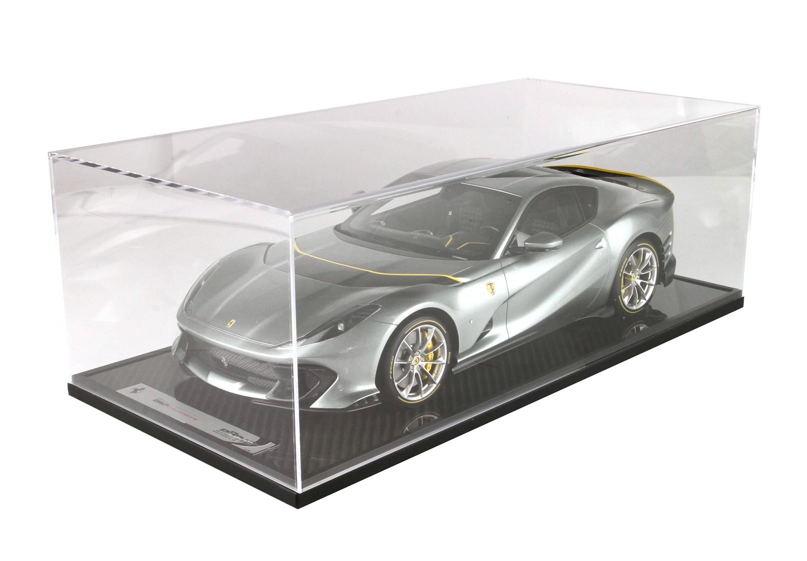 Ferrari 812 Competizione Coburn grey Key case Cuoio Schedoni included 1:12 B.B.R.
