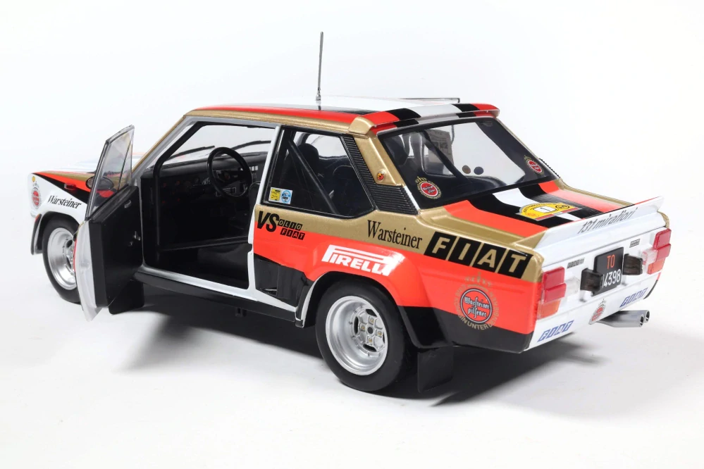 Fiat 131 Abarth #1 Röhrl/Geistdörfer Rally Hunsrück 1980 1:18 Solido