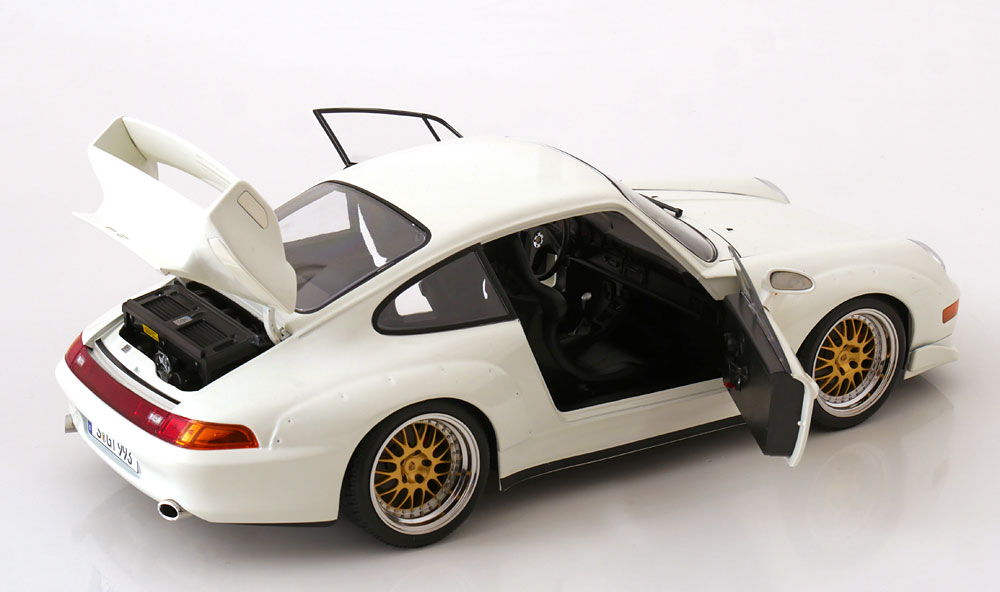 Porsche 911 993 GT2 1996 BBS Rims white 1:12 KK Scale