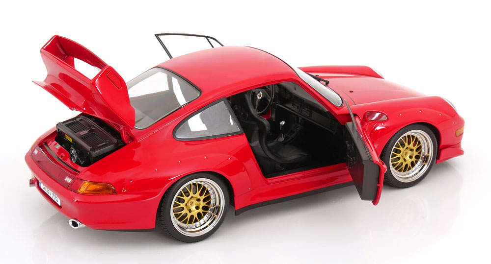 Porsche 911 993 GT2 1996 BBS Rims red 1:12 KK Scale