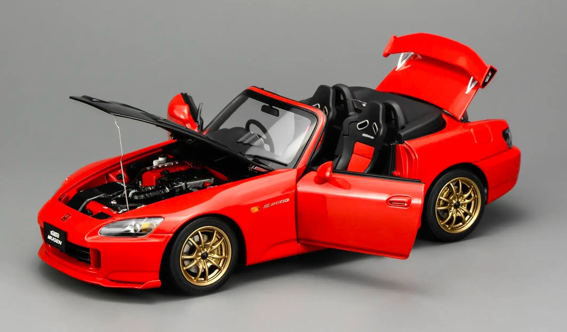 Honda S2000 Spider Hard-Top Mugen 2001 red/carbon 1:18 Motorhelix