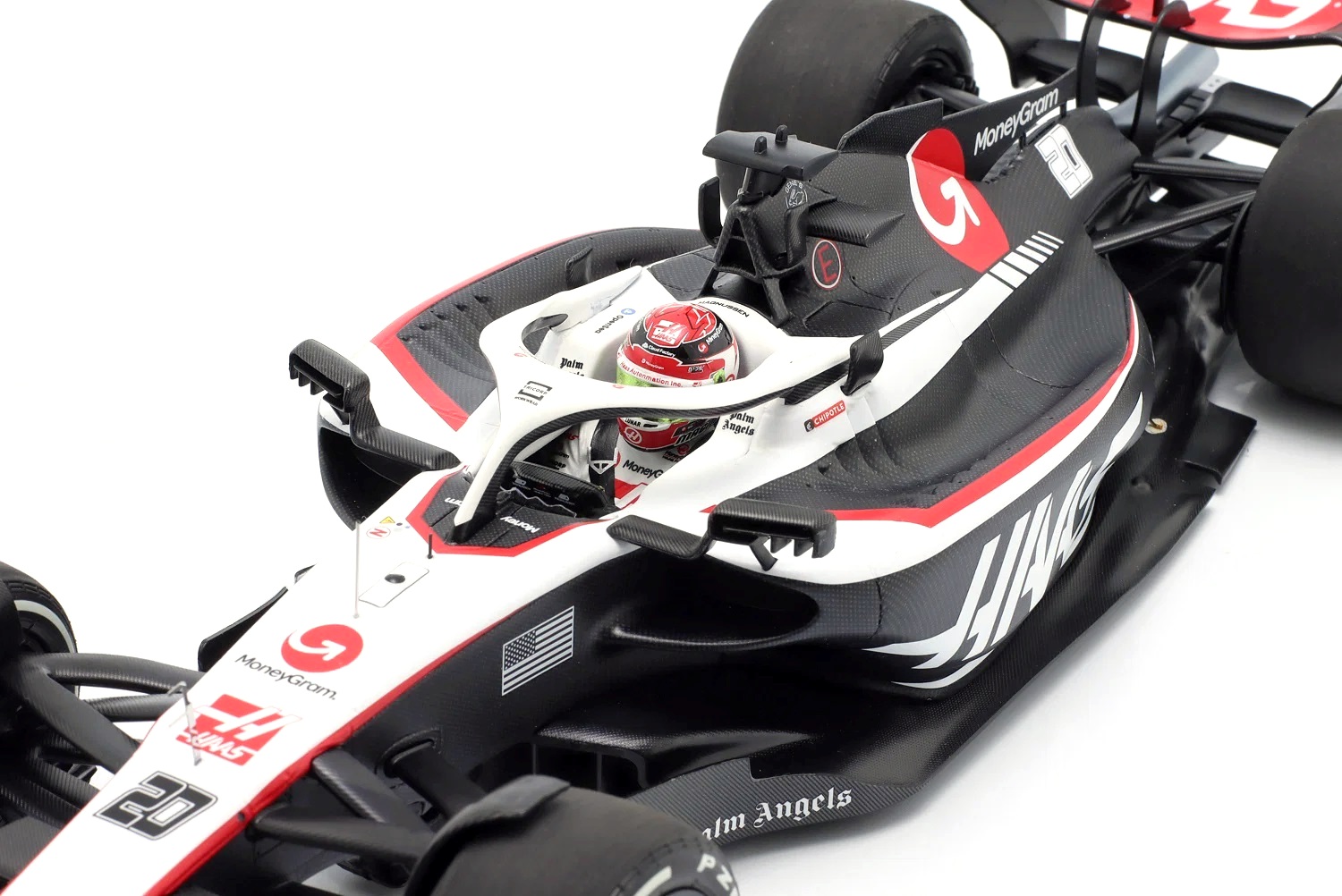Moneygram HAAS F1 Team VF-23 K.Magnussen Saudi Arabia GP 2023 1:18 Minichamps 