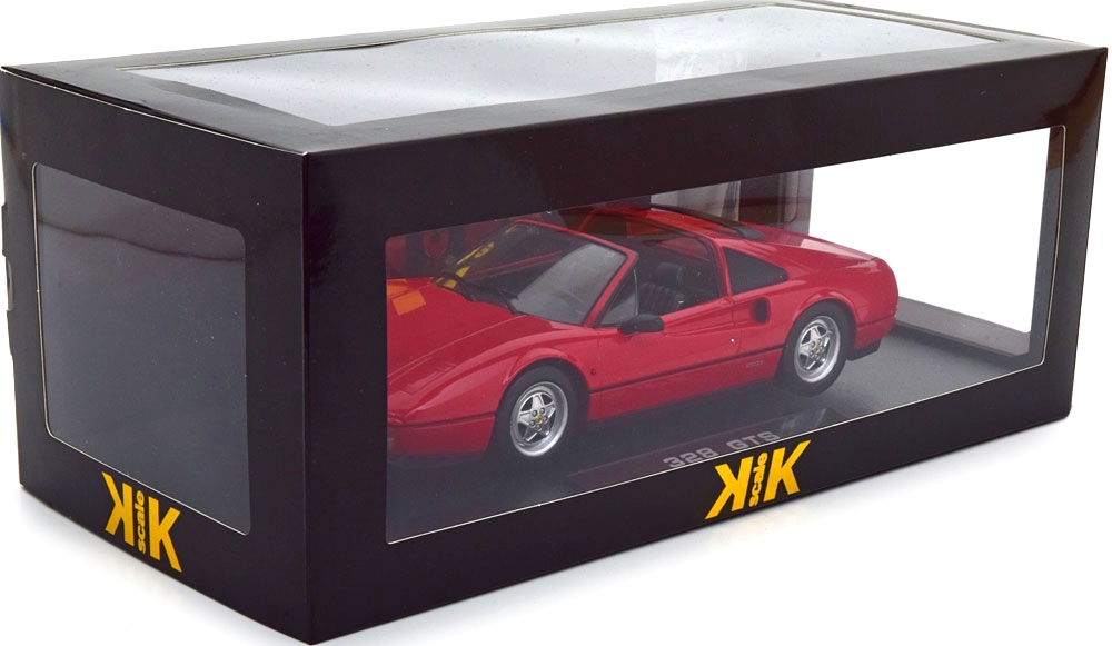 Ferrari 328 GTS Spider with Removable Hard Top 1985 red 1:18 KK Scale