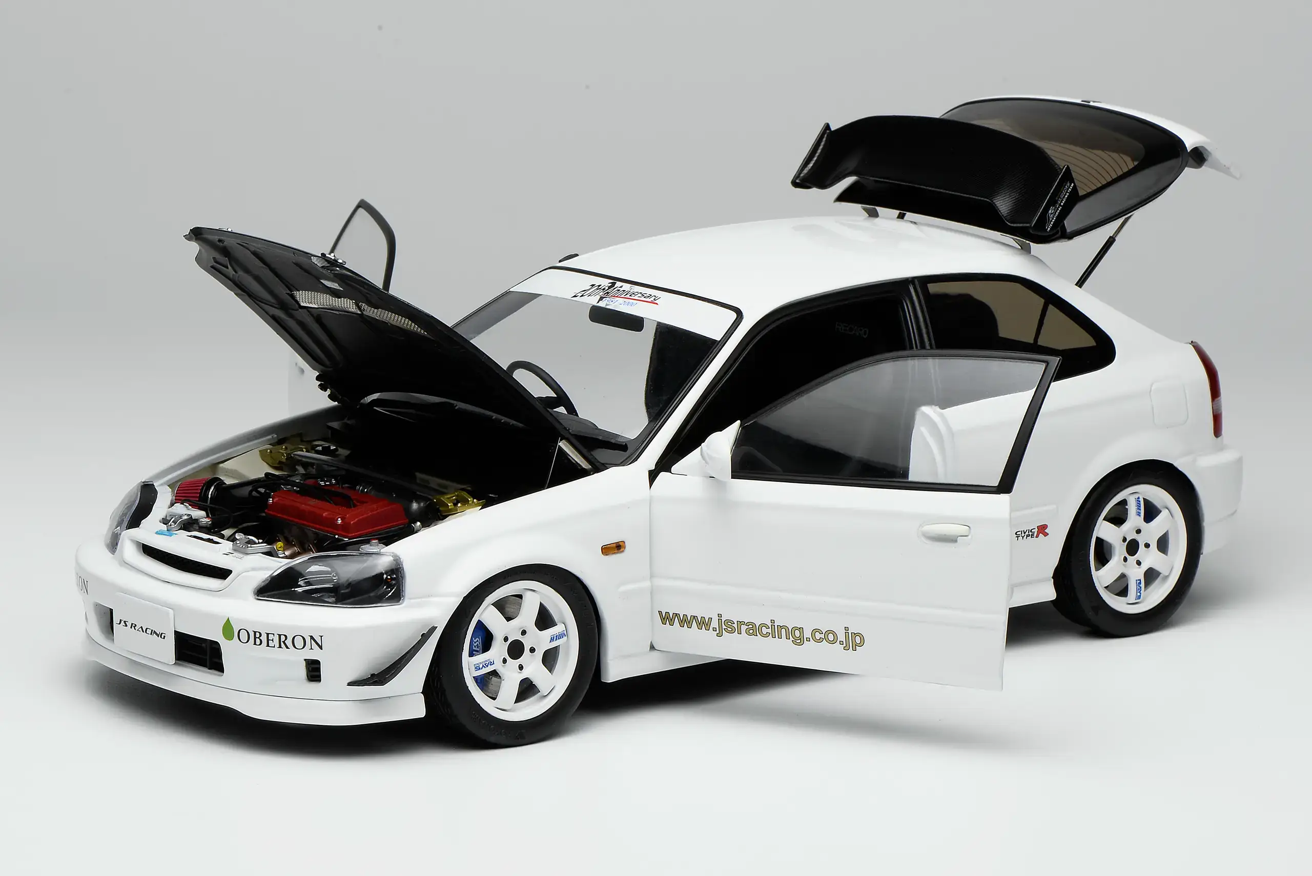 Honda Civic Type R(EK9) J’s Racing 1:18 Motorhelix