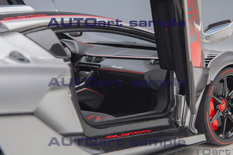 Lamborghini SC18 Alston 2019 grigio titans/red accents 1:18 AUTOart