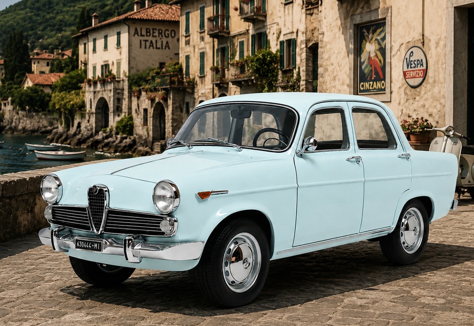 Alfa Romeo Giulietta Ti 101 1961 light blue 1:18 Cult Scale Models