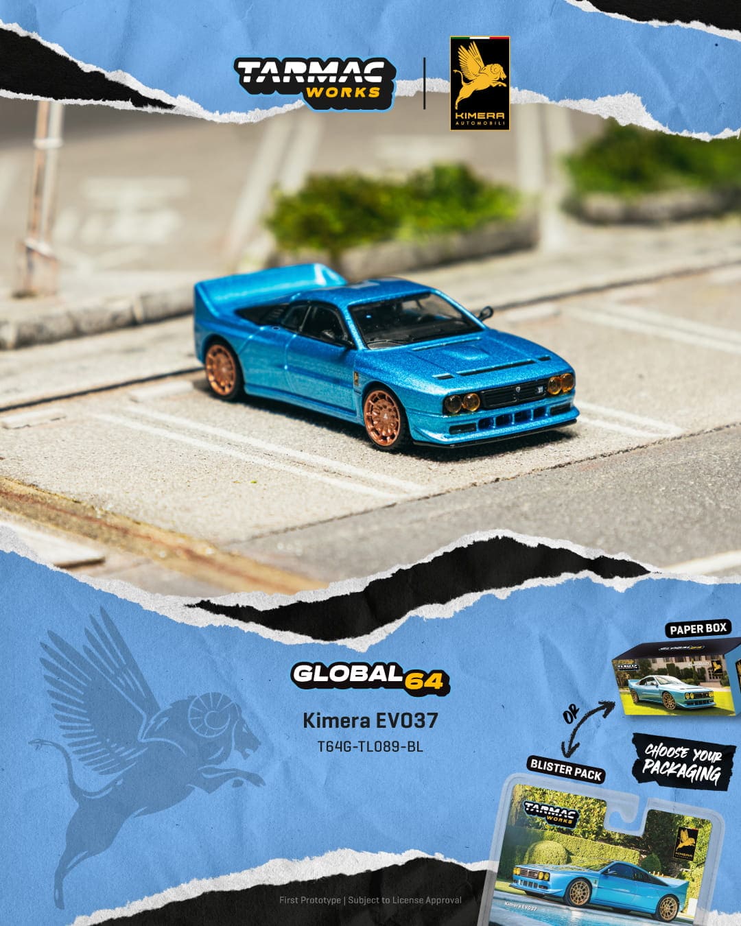 Kimera EVO37 2021 blue 1:64 Tarmac
