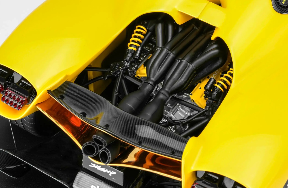 Nilu 27 V12 6.5L 1070hp 2024 nuclear yellow 1:18 Motorhelix