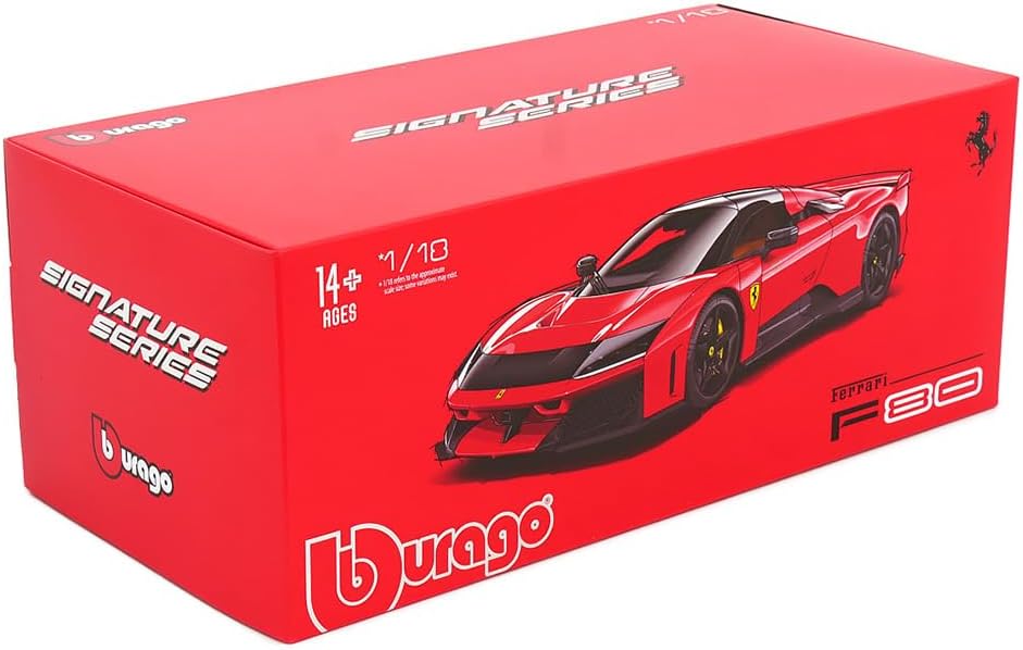 Ferrari F80 Signature Series red/silver wheels 1:18 Bburago