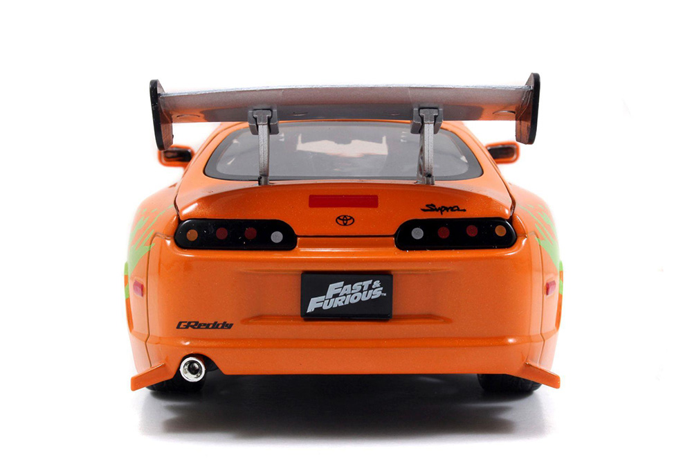 Brian's Toyota Supra 1995 Fast & Furious orange 1:24 Jada Toys