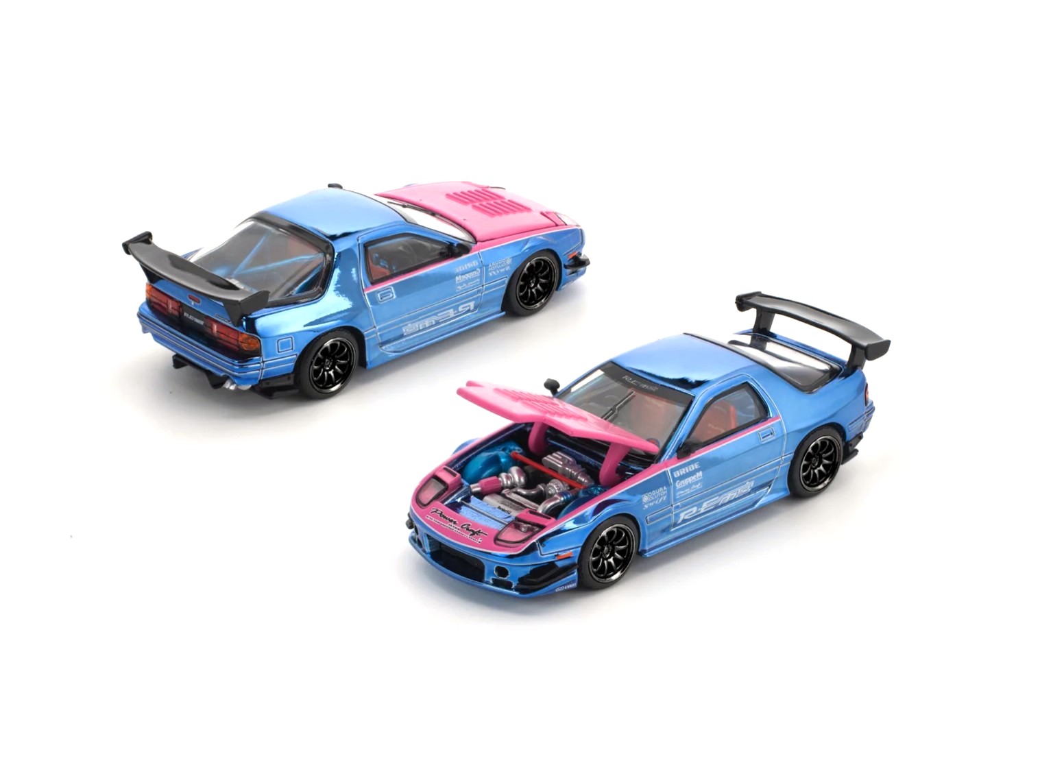 Mazda RX7 (FC3S) Re-Amemiya Street7 chrome 1:64 Pop Race