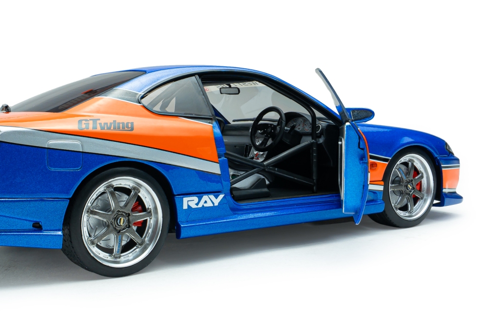 Nissan Silvia S15 Spec-S Tokyo Drift Mona Lisa 2006 blue/orange 1:18 Solido