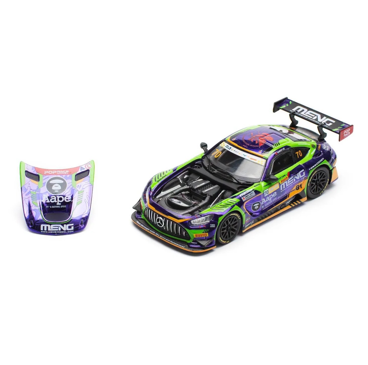 Mercedes-AMG GT3 Evo Eva RT Test Type-01 Macau GP 2023 1:64 Pop Race Limited