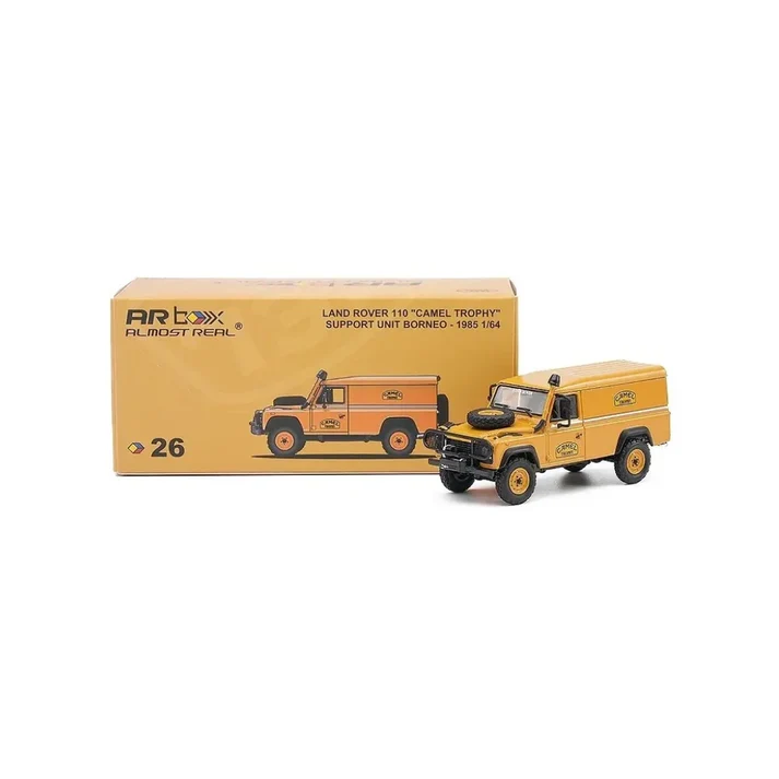 Land Rover Defender 110 Support Unit Camel Trophy Borneo 1985 1:64 Almost Real