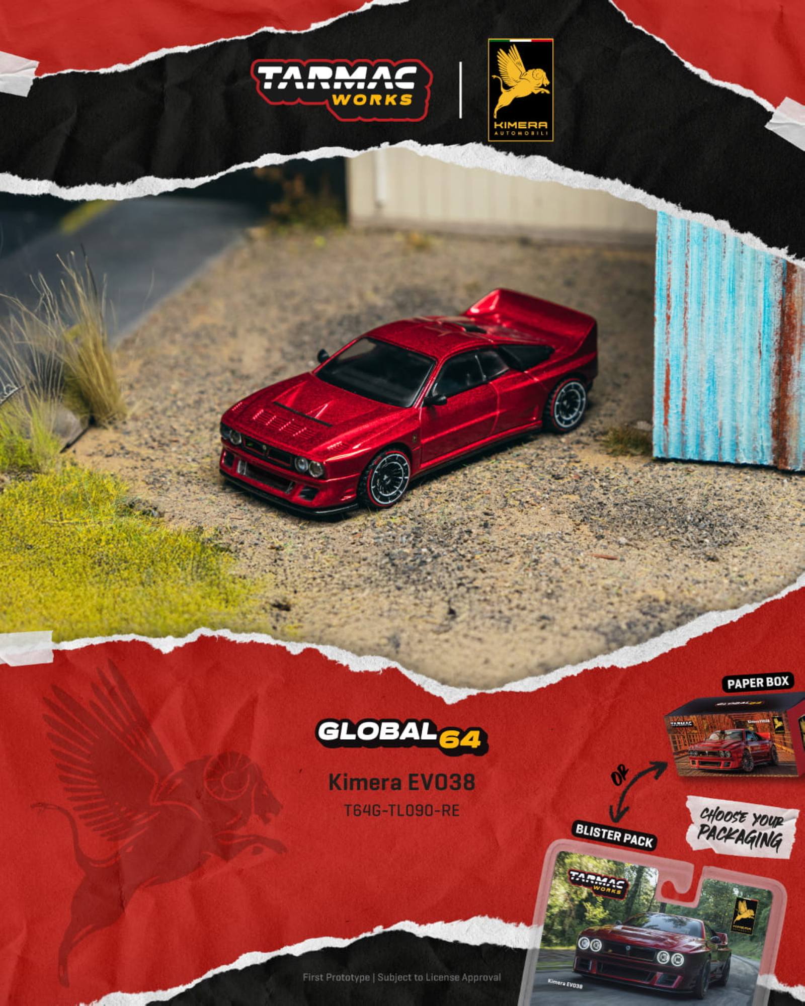 Kimera EVO38 2026 red 1:64 Tarmac