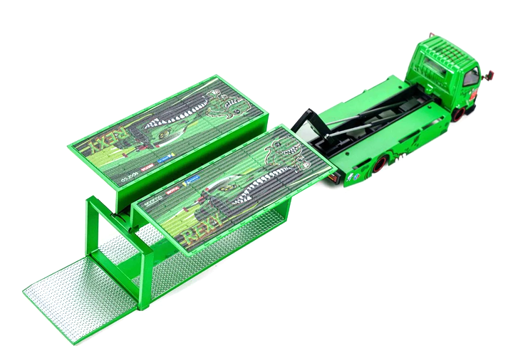 Custom Box Truck *Rexy* green 1:64 Mega Gear