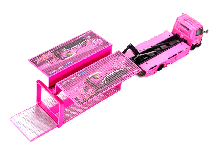 Custom Box Truck *Rexy* pink 1:64 Mega Gear