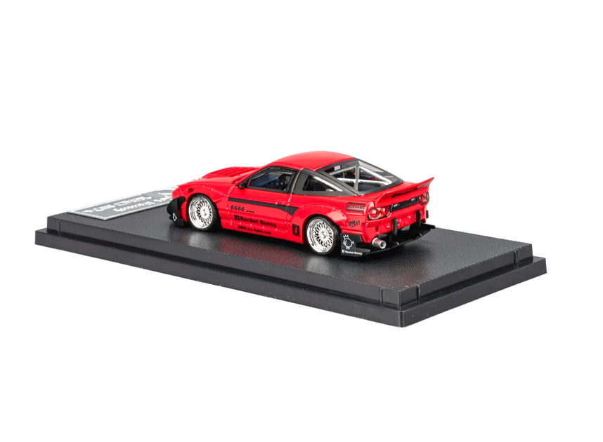 Nissan 180SX *Rocket Bunny* metallic red 1:64 Microturbo