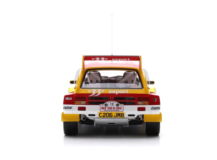 MG Metro 6R4 #12 D.Auriol/B.Occelli Tour de Corse 1986 1:8 Spark