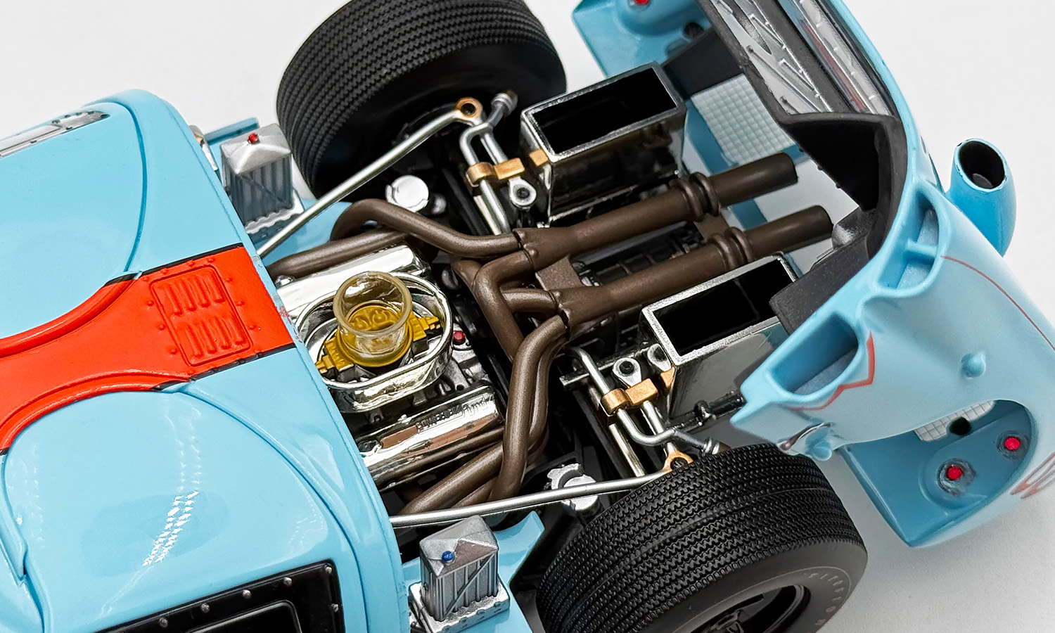 Ford GT40 MKII #6 Outlaw 1966 gulf blue 1:18 Acme Diecast