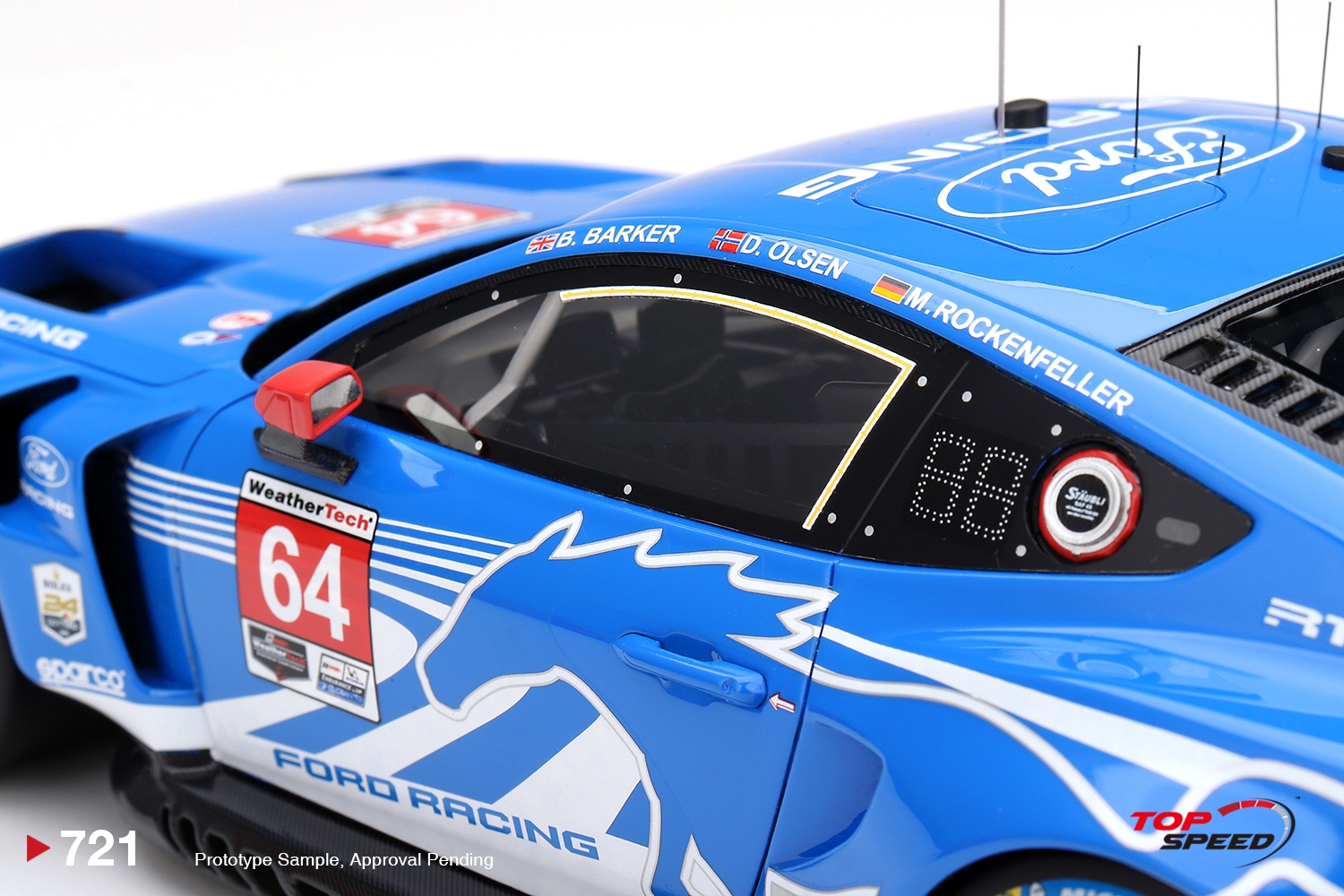 Ford Mustang GT3 #64 Barker/ Olsen/ Rockenfeller Ford Racing 24H Daytona 2026 1:18 TopSpeed Models