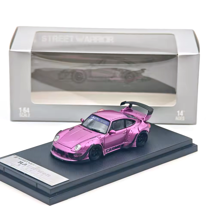 Porsche RWB 993 Low Tail carmen purple metallic 1:64 Street Weapon