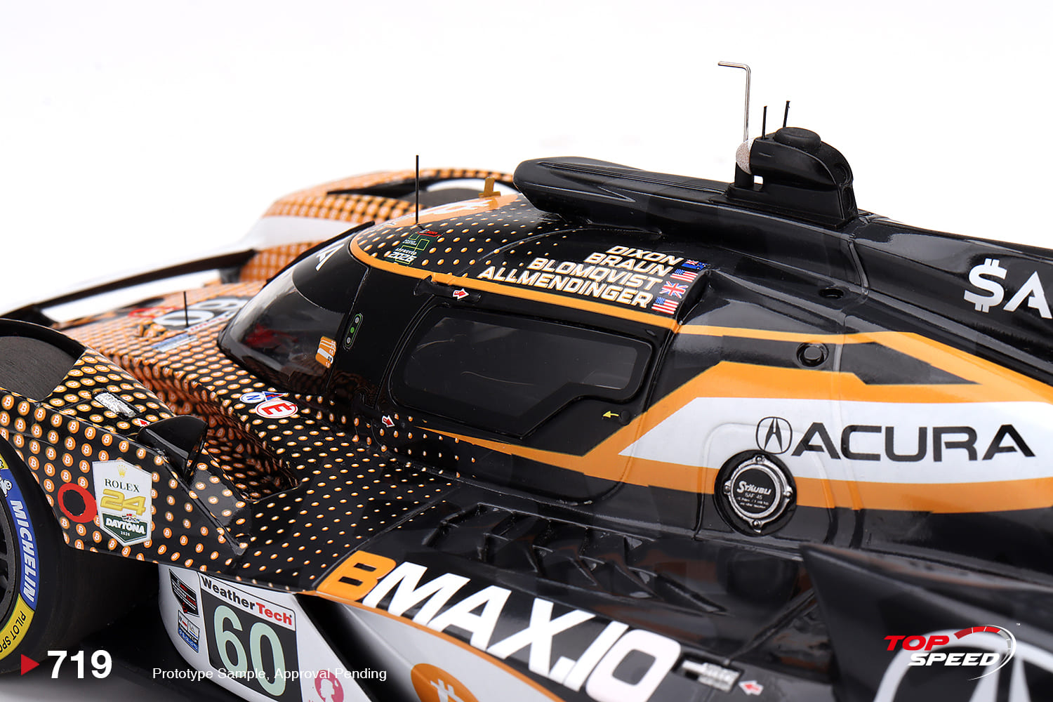 Acura ARX-06 Acura Meyer Shank Racing #60 Dixon/ Braun/ Blomqvist/ Allmendinger 24H Daytona 2026 1:18 TopSpeed Models