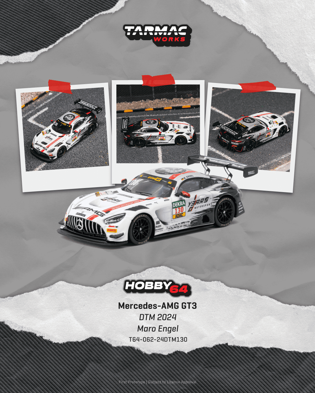 Mercedes-AMG GT3 Mercedes-AMG Team Winward #130 M.Engel DTM 2024 1:64 Tarmac