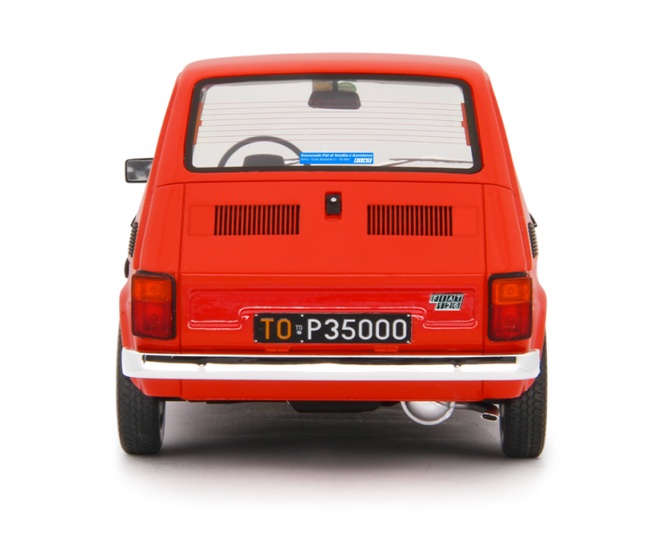 Fiat 126 Base 1976 red 1:18 Laudoracing Model