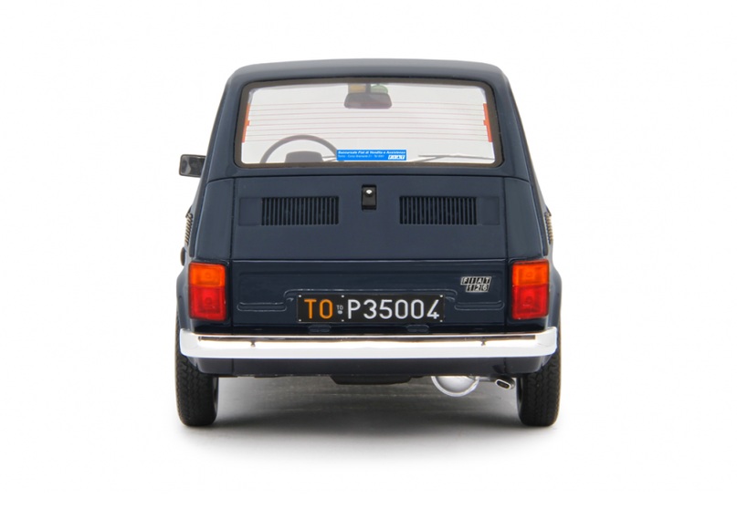 Fiat 126 Base 1976 dark blue 1:18 Laudoracing Model