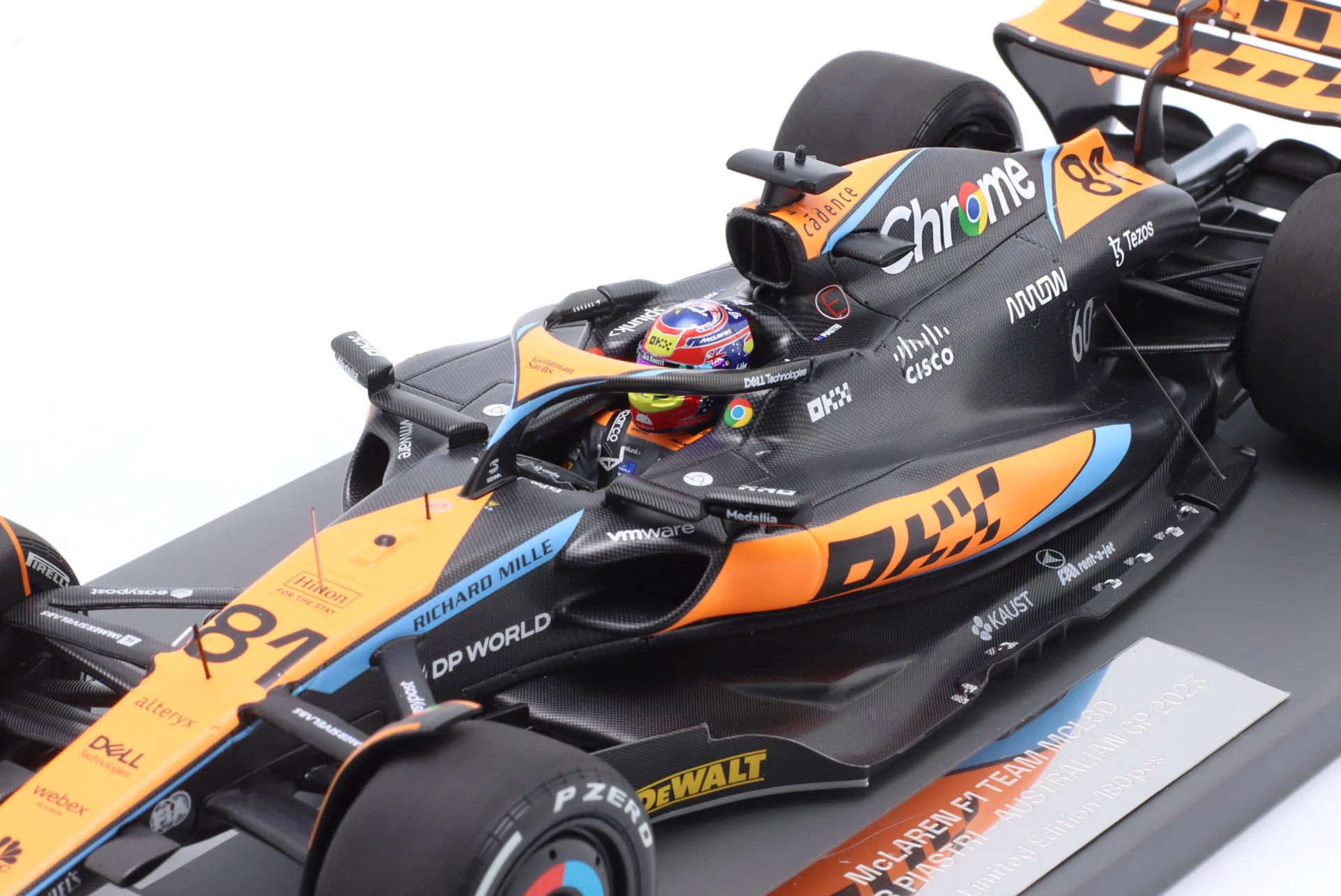McLaren F1 Team MCL60 #81 O.Piastri Australian GP 2023 1:18 Minichamps