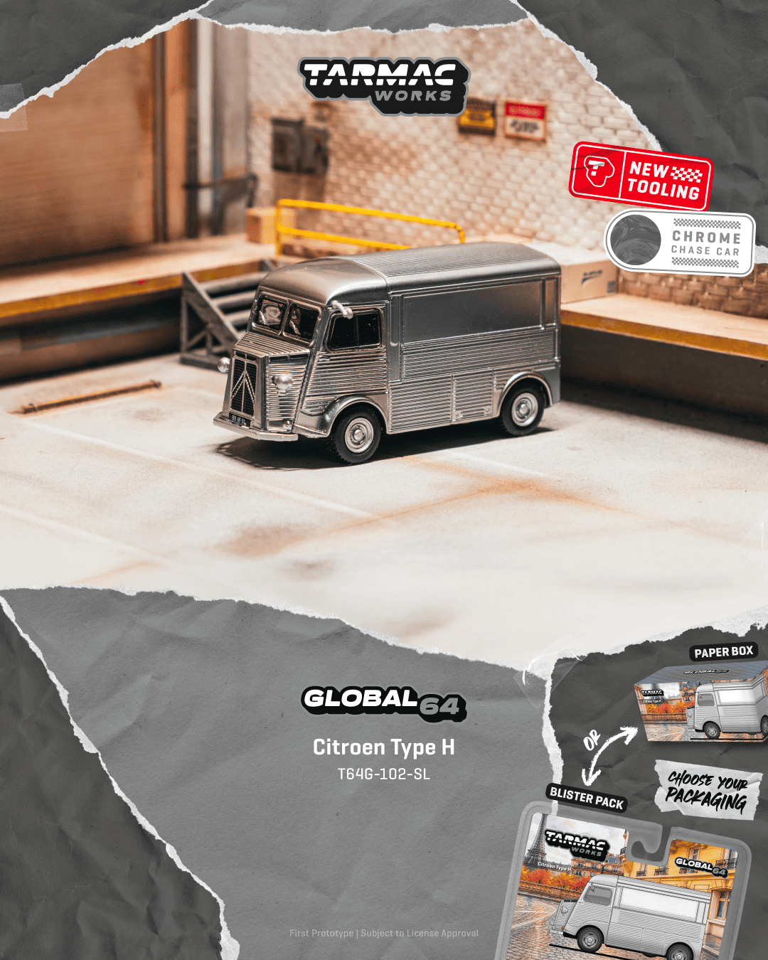 Citroën Type H 1969 silver 1:64 Tarmac
