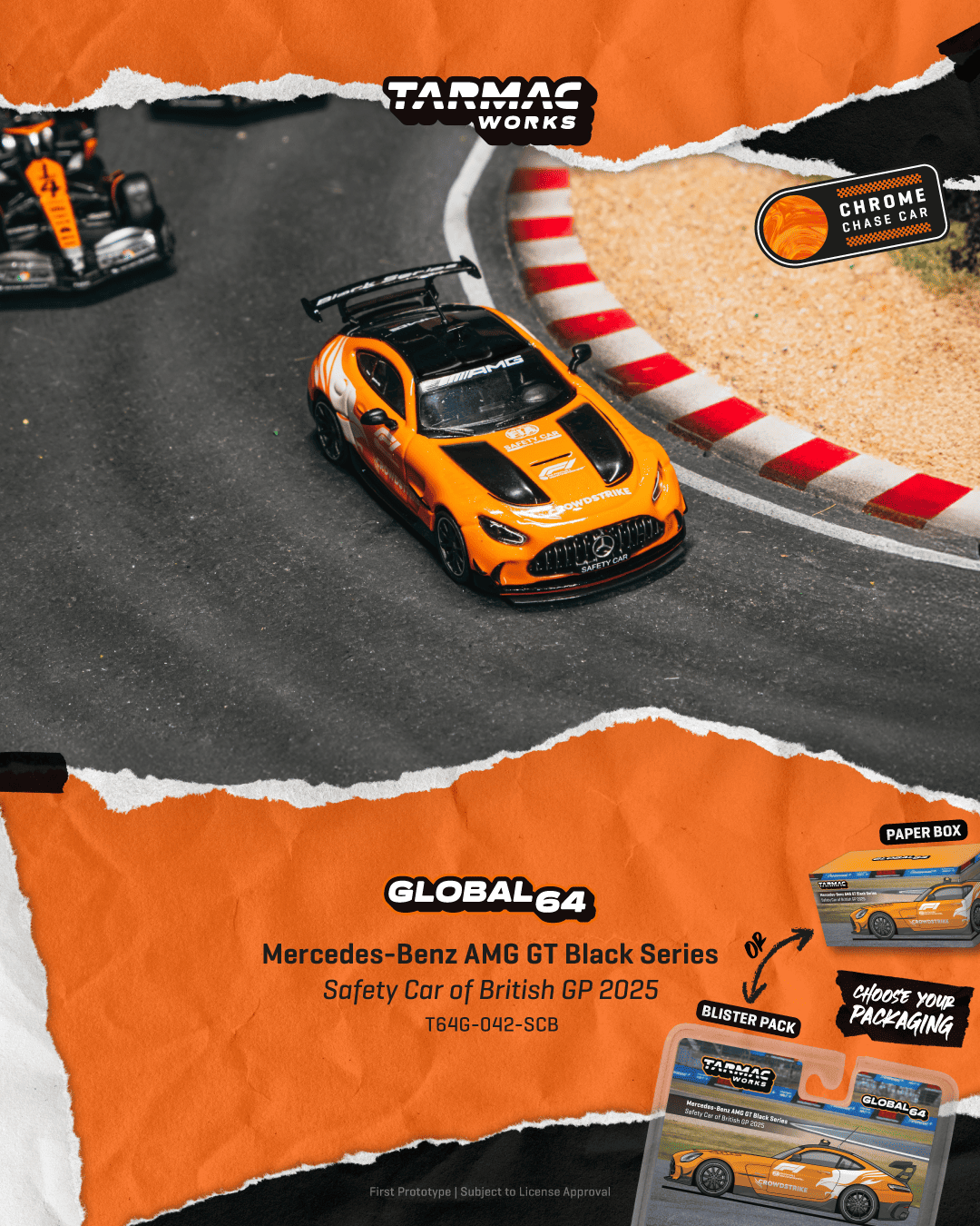 Mercedes-Benz AMG GT Black Series Safety Car British GP 2025 1:64 Tarmac