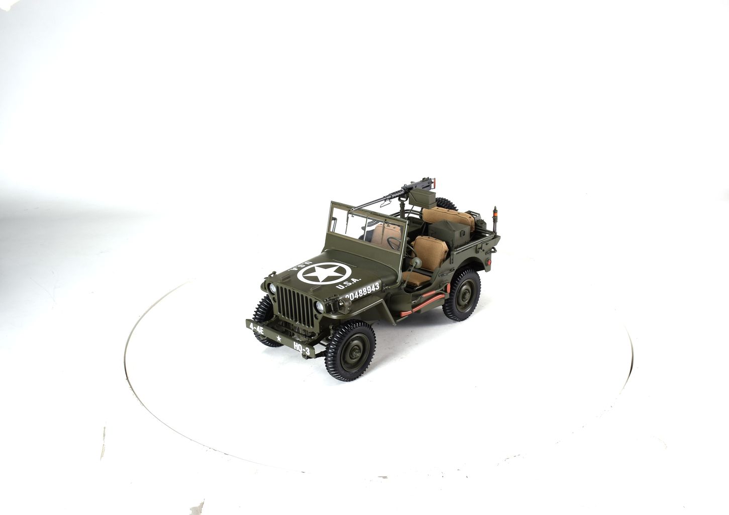Jeep Willys with Trailer 1943 olive 1:8 Premium X 